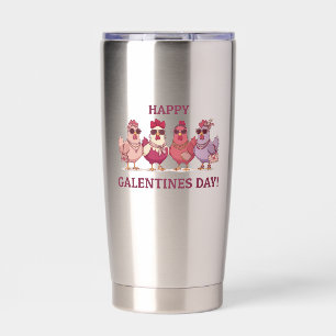Gourde Isotherme Joyeuse Galentines Day Chicken Squad Mignonnes Pou
