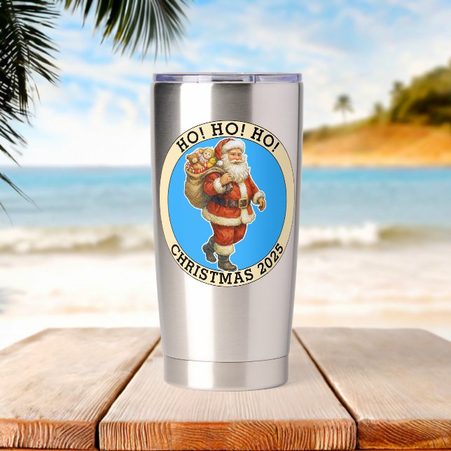 Gourde Isotherme Joyeux Noël (Plage (pivotée))