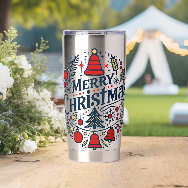 Gourde Isotherme Joyeux Noël 3 (Mariage (pivotée))