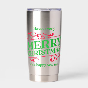 Gourde Isotherme Joyeux Noël & Bonne Année Tumbler Thermique