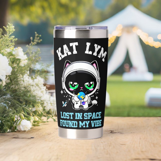 Gourde Isotherme Kat Lym Space: Lost in Space Found My Vibe (Mariage (pivotée))