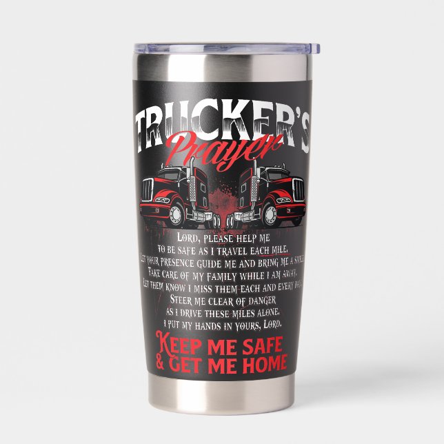Gourde Isotherme La prière du routier (Gauche)
