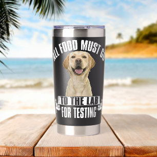 Gourde Isotherme Labrador Jaune Tous Les Aliments Doivent Aller Au