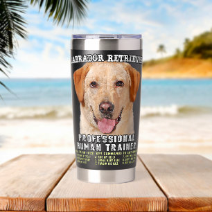 Gourde Isotherme Labrador Retriever Jaune Lab Professionnel Humain