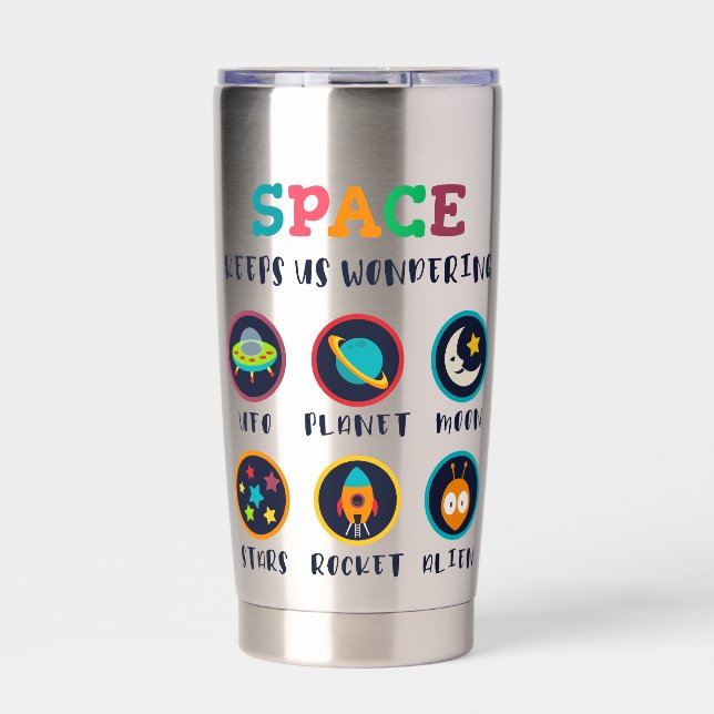 Gourde Isotherme L'espace nous fait nous poser des questions (Extérieur)