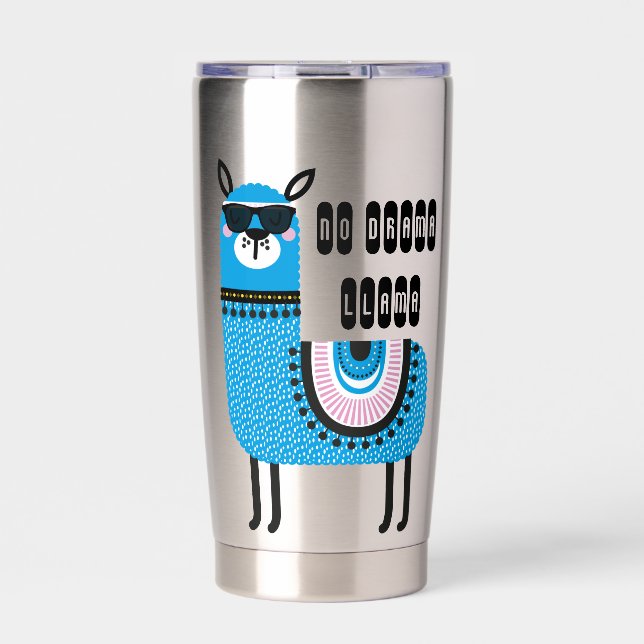 Gourde Isotherme Llama Bleu Cool Sans Drame (Extérieur)