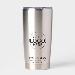 Gourde Isotherme Logo d'entreprise simple QR Code Promo Swag