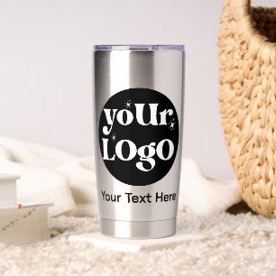 Gourde Isotherme Logo minimaliste et commerce de texte