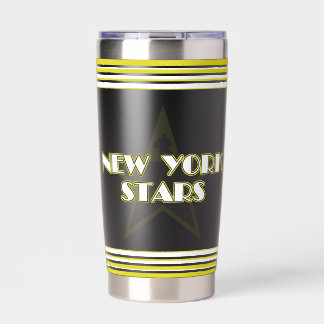 Gourde Isotherme Logo Modern Vintage New York Stars