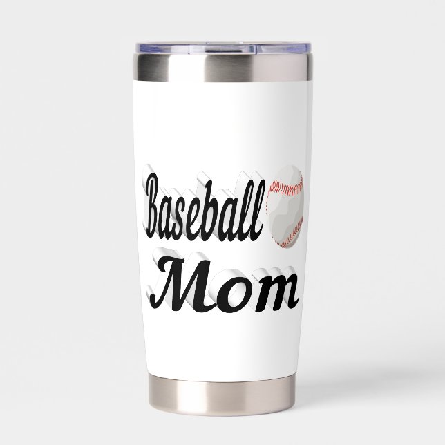 Gourde Isotherme Maman du baseball (Extérieur)