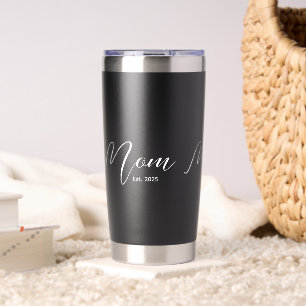 Gourde Isotherme Maman établie Nouveau Cadeau pour Maman Noir