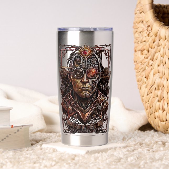 Gourde Isotherme Maynard Déchiffre Le Code Cyber Occult Tumbler (Salon (pivotée))