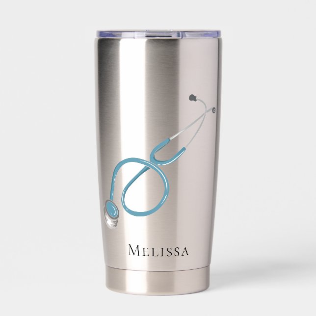 Gourde Isotherme Medical Assistant Stethoscope Personalized (Extérieur)
