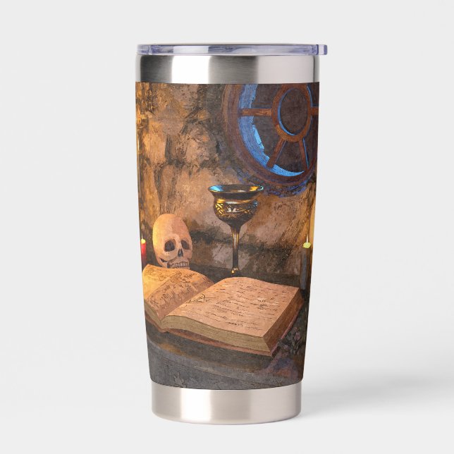 Gourde Isotherme Medieval Fantasy Wizard's Study (Gauche)