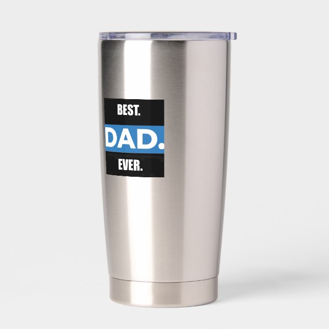 Gourde Isotherme MEILLEUR DAD JAMAIS 20oz Stainless Steel Thermal T (Gauche)