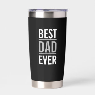 Gourde Isotherme Meilleur papa jamais   Marine bleu moderne