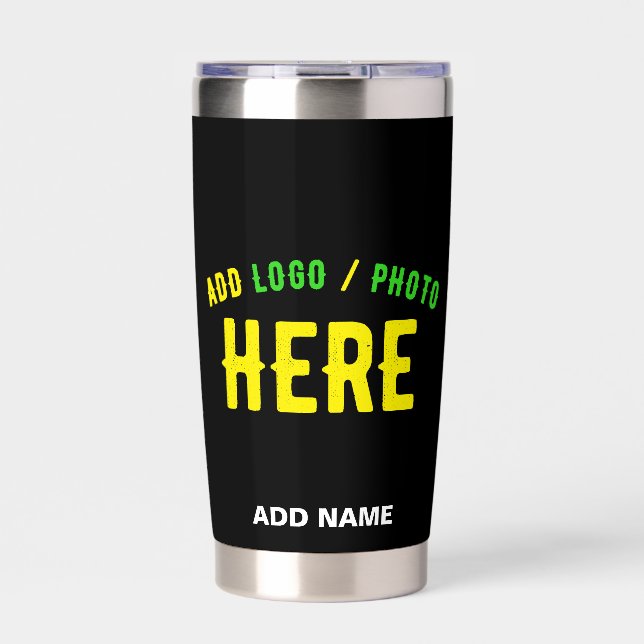 GOURDE ISOTHERME MODERNE ET MODERNE PERSONNALISABLE NOIR VÉRIFIÉ (Extérieur)