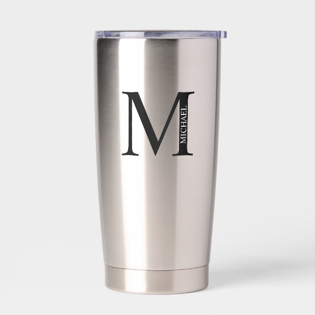 Gourde Isotherme Monogramme et nom personnalisés (Gauche)