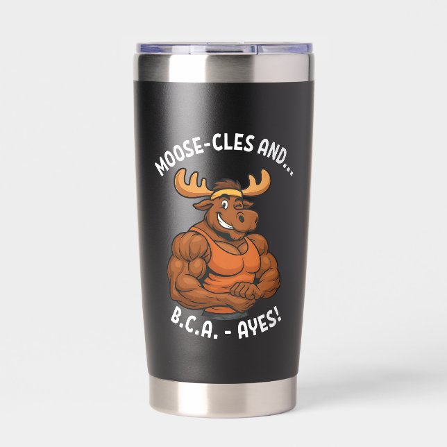 Gourde Isotherme Moose-cles et BCAAs – Drôle de moose à la salle de (Extérieur)