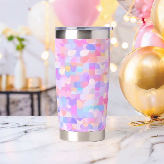 Gourde Isotherme Motif bohème multicolore (Avant)