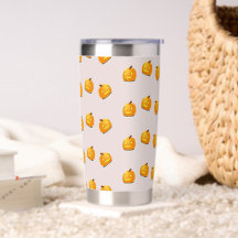 Motif en chef citrouille orange