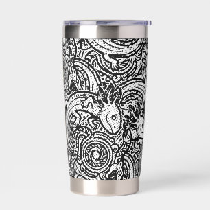 Gourde Isotherme Motif tribal aztèque axolotl Xolotl mythologie boh