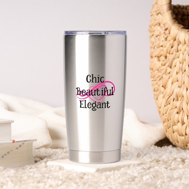 Gourde Isotherme Mug Chic, Beau, Élégant (Salon (pivotée))