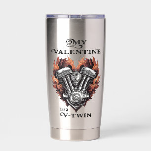 Gourde Isotherme My Valentine has a V-Twin, style Biker