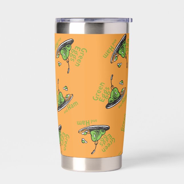 Gourde Isotherme Œufs verts et jambon sur le motif (Gauche)