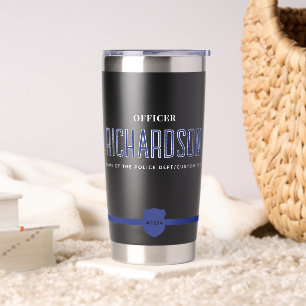 Gourde Isotherme Officier de police de ligne mince