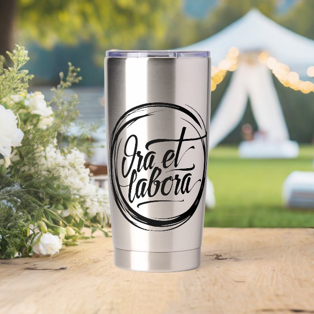 Gourde Isotherme Ora et labora (Mariage (pivotée))