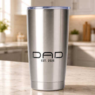 Gourde Isotherme Papa a fondé un nouveau cadeau pour papa