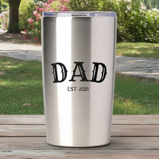 GOURDE ISOTHERME PAPA EST  (Créateur téléchargé)
