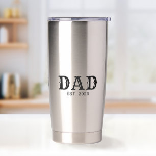 Gourde Isotherme Papa Établit Nouveau Cadeau Papa