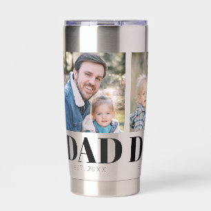 Gourde Isotherme Papa personnalisé depuis 3 Photo Fête des Pères