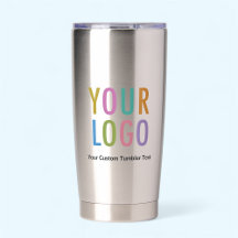 Parleur en acier inoxydable avec logo de l'entrepr