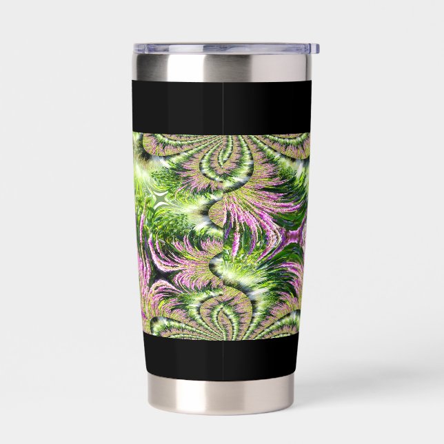 Gourde Isotherme Paysage de tourbière fractal (Gauche)