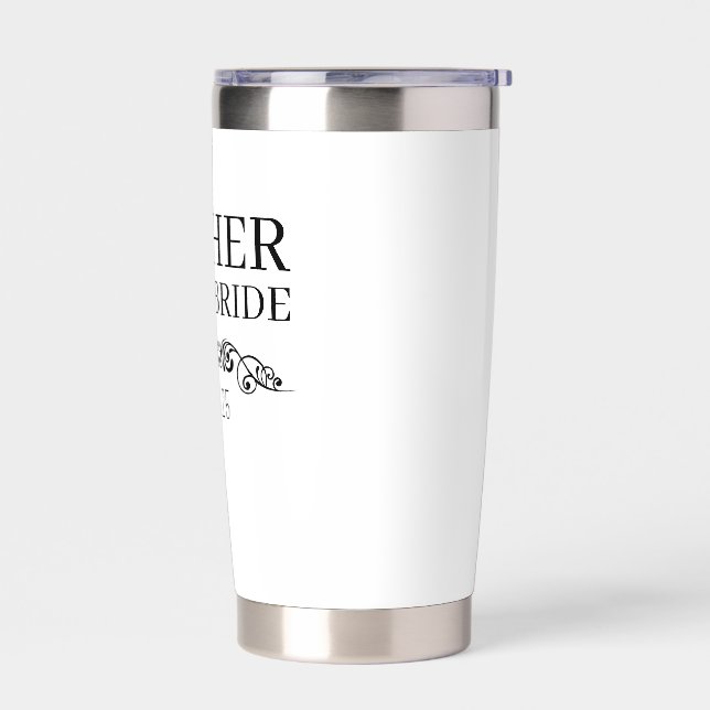 Gourde Isotherme Personalized Mother of the Bride Custom Tumbler,  (Gauche)