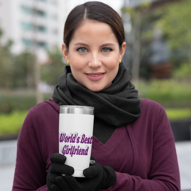 Gourde Isotherme Petite amie à moitié violette (Créateur téléchargé)