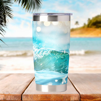 Gourde Isotherme Plage Vave Turquoise Océan