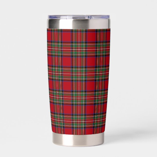 Gourde Isotherme Plaid Elegant Rustic Stewart Tartan (Extérieur)