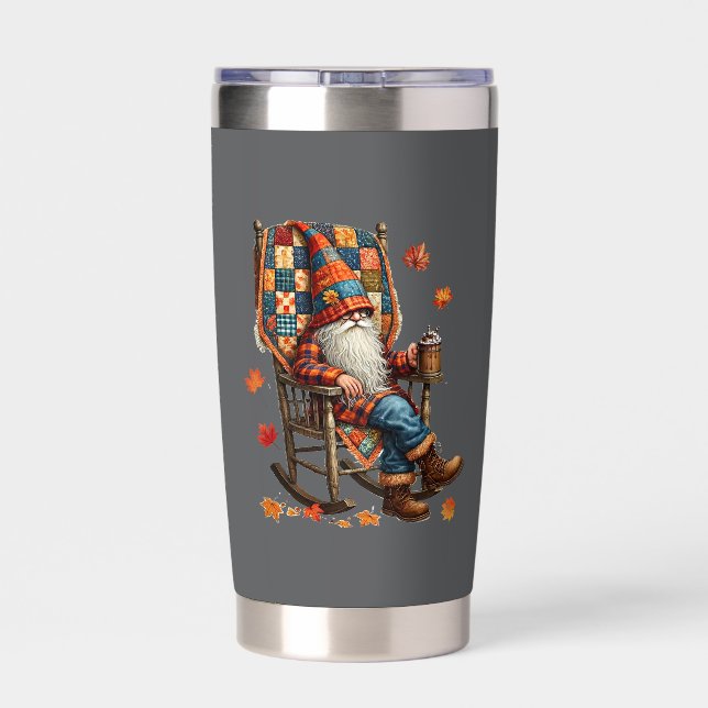 Gourde Isotherme Poussette Isolée Gnome Automne (Couvercle)
