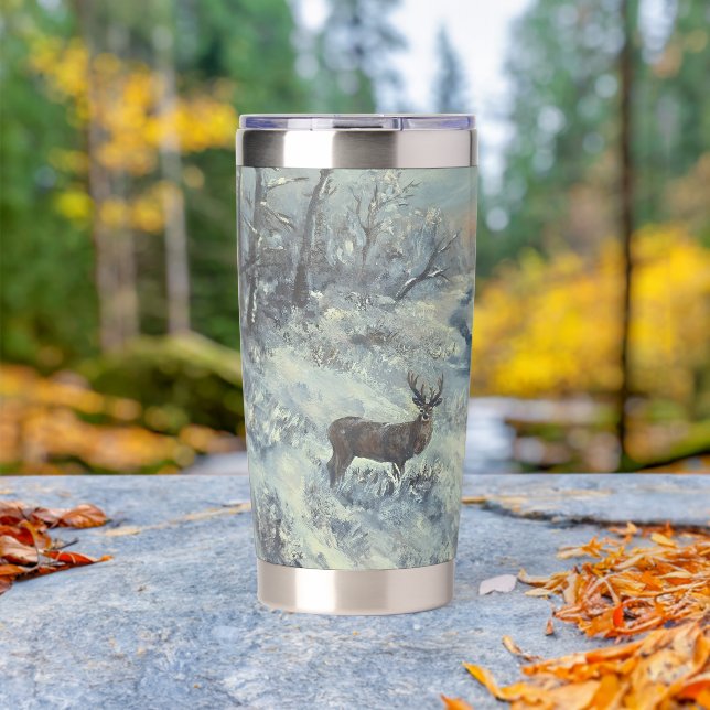 Gourde Isotherme Rivière Buck en hiver (En extérieur (pivoté))