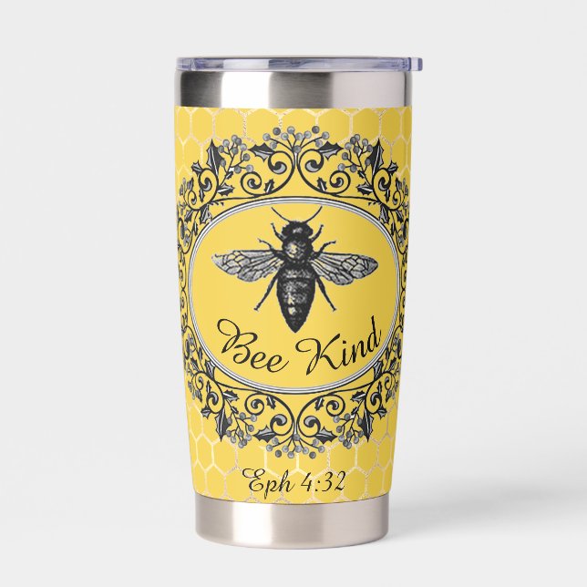 Gourde Isotherme Ruche de miel gentille (Gauche)