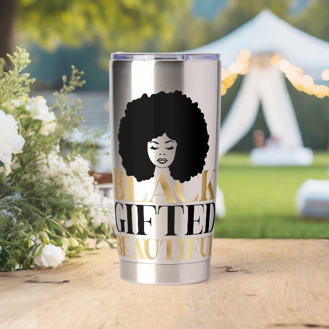 Gourde Isotherme Sip in Style – Celebrate Black Gifted and Beautifu (Mariage (pivotée))