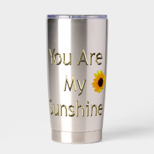Gourde Isotherme Sunflower Gold Vous Êtes Mon Sunshine,