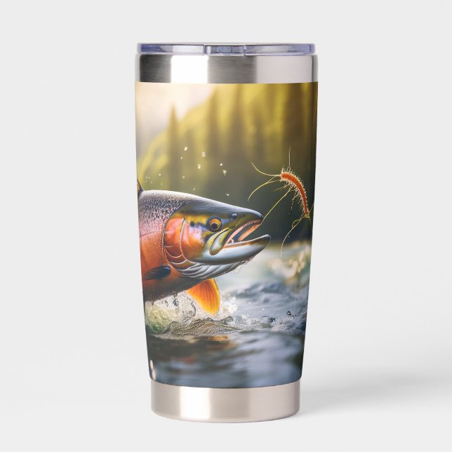 Gourde Isotherme Surface De Brise saumon Pour Un Repas (Couvercle)
