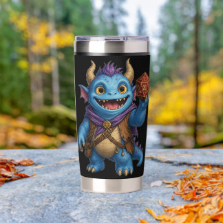 Gourde Isotherme T-shirt représentant un mignon monstre de fantaisi