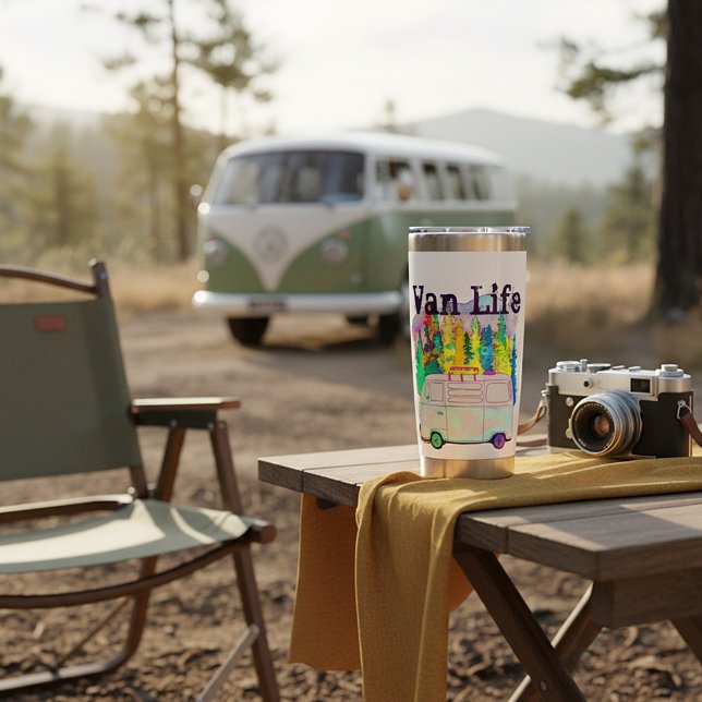 Gourde Isotherme T-shirt Van life (Créateur téléchargé)