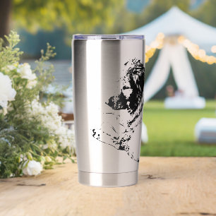 Gourde Isotherme Tasse Chien Vecteur Gras Offre Calme pour des Bois